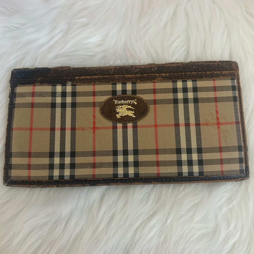 Burberrys vintage bill fold wallet